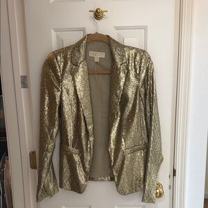 Gold Sequin Blazer